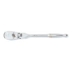 1/4'' DRIVE 90-TOOTH FLEX HEAD TEARDROP RATCHET 7''