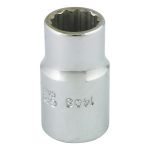 GRAY TOOLS 1408  PRISE STANDARD , IMPÉRIAL, 1/2 PO CARRÉ PRISE, DOUILLE HEXAGONALE 1/2 PO, 12 POINTS
