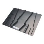 GRAY TOOLS 94772 ORGANISATEUR DE CLÉS, 16 PO W, PLASTIQUE, NOIR