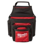 ÉTUI POUR MATÉRIAUX AVEC 3 SECTIONS, NYLON, COULEUR, NOIR/ROUGE, NBRE DE POCHETTES, 13
