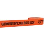 RUBAN DE SIGNALISATION ROUGE (CAUTION FIBER OPTIC CABLE BURIED BELOW)
