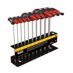 Hex-Key Set, 10-Pc. 9" T-Handle w/ Stand