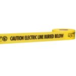 RUBAN DE SIGNALISATION 3'' X 1000' JAUNE (CAUTION ELECTRIC LINE BURIED)