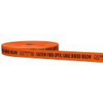 RUBAN DE SIGNALISATION ORANGE 3'' X 6000' (CAUTION FIBER OPTIC CABLE BUIED BELOW)