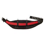 CEINTURE DE TRAVAIL MATELASSÉE, NOIR/ROUGE, MATÉRIAU, NYLON,