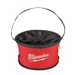 SAC RANGE-TOUT STYLE PARACHUTE, LONGUEUR, 11-4/5", LARGEUR, 11-4/5", COULEUR, NOIR/ROUGE