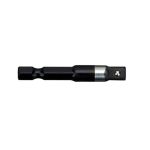 ADAPTATEUR DE DOUILLES À CHOCS SHOCKWAVE, PRISE HEX, 1/4", DIMENSION CARRÉ MÂLE, 1/4", LONGUEUR HORS TOUT, 1-7/8"