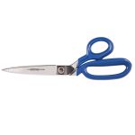 KLEIN TOOLS G210LRBLU Ciseaux coudés avec grand anneau, poignées enduites, 286 mm