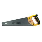 Scie à panneau stanley fatmax 20-045, 15 po l acier lame, manche plastique/bois