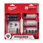 ENSEMBLE D'EMBOUTS D'IMPACT SHOCKWAVE, NBRE DE MORCEAUX, 26, MATÉRIAU, ACIER