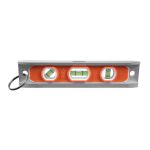 Klein 9319RETT Rare Earth Magnet Torpedo Level, 9 in L, 3 Vials, Aluminum