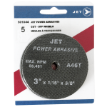 SUREWERX  JET  501063   meule à découper haute performance meule à découper, 3 po diam. X 3/32 po thk, 3/8 po trou central, grain a60, abrasif à loxyd