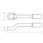CLE POLYGONALE A FRAPPER 1-1/16 "