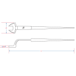 CLE A FOURCHE MONTEUR 1-1/16 "