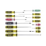 JEU 14PCS TOURNEVIS D'ENTRETIEN A MANCHE ELARGI