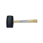 JET 740403 MAILLET, 13-1/4 PO LONGUEUR HORS TOUT, TÊTE EN CAOUTCHOUC DE 16 OZ, MANCHE EN BOIS