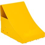 Cales-roue pour la glace, Polyurethane/Acier, Jaune securite/Jaune, 11-1/4"/8-1/16" la x 21"/10-5/8" p x 12-1/4"/8-13/16" h