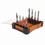 KLEIN TOOLS 32217 Trousse de 8 outils de taraudage pour perceuse