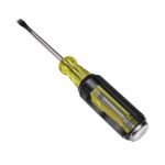KLEIN TOOLS 602-4DD Tournevis de démolition à pointe trapézoïdale de 6,4 mm, tige de 102 mm