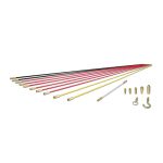 KLEIN TOOLS SRS56980 Ensemble de tiges de tirage de luxe, 10 m, 19 pièces