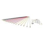 KLEIN TOOLS SRS56981 Grand ensemble de tiges de tirage, 16 m, 34 pièces