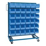 SUPPORT MOBILE POUR BACS A UN COTE, A UN COTE, 36 BACS, 36" LA X 16" P X 46-1/2" H