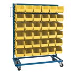 SUPPORT MOBILE POUR BACS A UN COTE, A UN COTE, 36 BACS, 36" LA X 16" P X 46-1/2" H