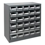 CASIER ROBUSTE POUR PIECES KPC-HD, ACIER GALVANISE, 30 TIROIRS, 34-3/5" X 15-7/10" X 34-3/5", GRIS