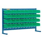 RAYONNAGE A PERSIENNE AVEC BACS, 32 BACS, 36" LA X 8-1/4" P X 22" H