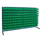 RAYONNAGE A PERSIENNE AVEC BACS, 144 BACS, 72" LA X 15" P X 40" H