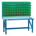 RAYONNAGE A PERSIENNE AVEC BACS, 72 BACS, 72" LA X 15" P X 40" H