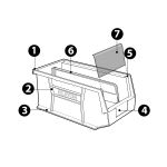 BAC ROUGE 8-1/4" LARGE X 10-3/4" X 7" HAUT