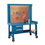 POSTE DE TRAVAIL MAXI-BENCH, ACIER/BOIS SURFACE, 60" LA X 30" P X 76" H
