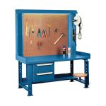 POSTE DE TRAVAIL MAXI-BENCH, ACIER/BOIS SURFACE, 60" LA X 30" P X 70" H