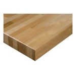 DESSUS D'ETABLI EN BOIS DUR STRATIFIE, 72" LA X 24" P, BORDURE CARREE, EPAISSEUR 1-3/4"