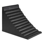 CALE-ROUE EN CAOUTCHOUC 9-7/8PO x 7-1/8PO x 7-1/2PO NOIR
