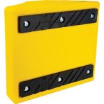 CALE DE ROUE ROBUSTES, URETHANE, JAUNE, 15-1/2" LA X 17-7/10" P X 10" H