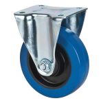 ROULETTE BLEUE, FIXE, 5PO (127 MM), CAOUTCHOUC, 400 LB (181 KG)