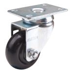 ROULETTE EN POLYOLEFINE 3'' X 1-1/4 PIVOTANTE