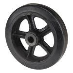 ROUE 8'' DE REMPLACEMENT EN CAOUTCHOUC