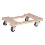 Socle roulant en bois dur 18 X 30, 900LBS CAP