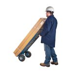 DIABLES A RETENTION DE CHARGE, PRISE DOUBLE, ACIER, HAUTEUR DE 53", CAPACITE 600 LB
