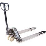 TRANSPALETTE HYDRAULIQUE, ACIER INOXYDABLE, 48" LO X 27" LA, CAPACITE 5500 LB