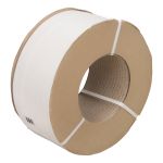 FEUILLARD, POLYPROPYLENE, 1/2" LA X 9900' L, BLANC, CALIBRE MACHINE
