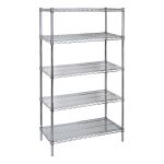 ÉTAGÈRE EN TREILLIS EN CHROME