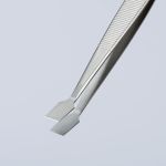 PREMIUM STAINLESS STEEL GRIPPING TWEEZERS-30Â°ANGLED-BLUNT TIPS