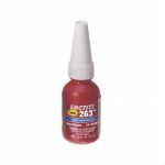 LOCTITE 1330583 263 HAUTE RÉSISTANCE FAIBLE VISCOSITÉ TOLÉRANT À LHUILE SANS PRIMAIRE FREIN-FILET, FLACON DE 10 ML, FORME LIQUIDE, ROUGE