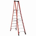 ÉCHELLE À PLATE-FORME PINNACLE PRO EN FIBRE DE VERRE DE 8 PIEDS, TYPE IAA, CAP 375