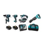 MAKITA DLX4058M Ensemble de 4 outils 18V (4,0 Ah) LXT