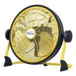 VENTILATEUR D'INTERIEUR/EXTERIEUR RECHARGEABLE AVEC PORT USB, VARIABLE VITESSES, 12" DIAMETRE